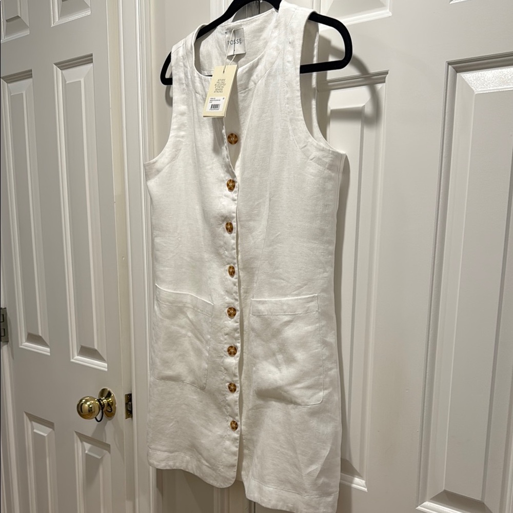 NWT Posse Emma dress M ivory